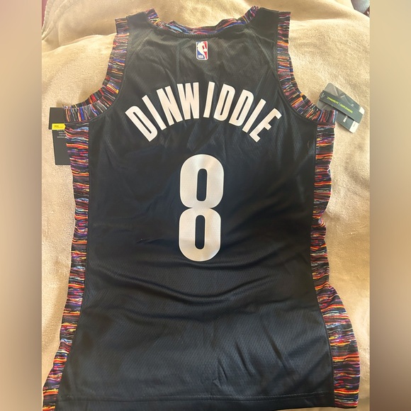 Spencer Dinwiddie Brooklyn Nets Basketball Nike Swingman Men's Black Jersey - Picture 1 of 4